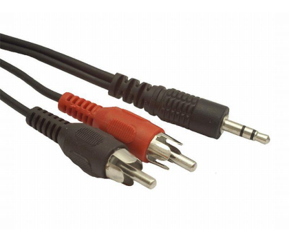 Kabel i złączka Gembird minijack->2x chinch M/M 20m